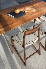 Трапезен стол в бял и кафяв цвят Fawn – Gazzda