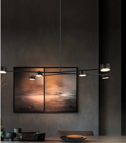 Черно метално висящо осветително тяло Coda – Trio Select