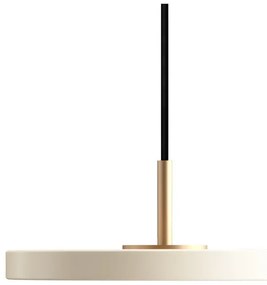 Бяла LED лампа за окачване с метален абажур ø 15 cm Asteria Micro - UMAGE