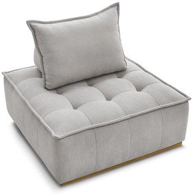 Светлосиво шенилово кресло Elisa – Bobochic Paris