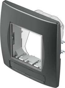 TEM Рамка 2M IP44 за контакти, цвят Антрацит, Modul - CM23AT