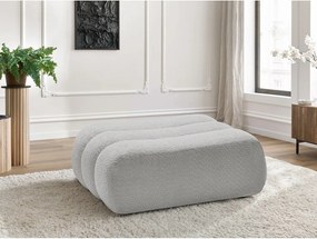 Светлосива табуретка от прежда с примки от букле Azra – Bobochic Paris