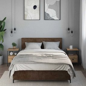 857265 vidaXL Нощни шкафчета, 2 бр дъб артизан 34x36x50 см инженерно дърво