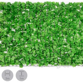 Blumfeldt FENCY BRIGHT IVY осигуряваща уединение защитна преграда срещу вятъра 300 X 100 CM бръшлян светло зелена