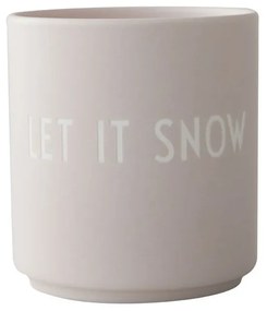 Светлосива чаша от имитиращ порцелан , 0,25 л Favourite - Design Letters