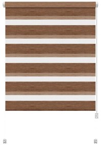 Кафява ролетна щора ден и нощ 57x150 cm Zebra Natur – Gardinia