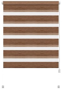 Кафява ролетна щора ден и нощ 80x150 cm Zebra Natur – Gardinia