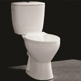 Моноблок ICC 6573 P, седалка и капак с плавно затваряне, порцелан, бял, 73x65x37.5см