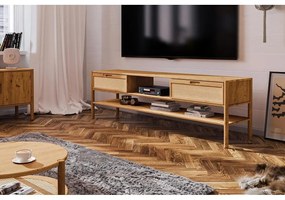 Масичка за телевизор от дъб 204x64 cm Pola - The Beds