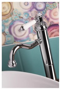 Стояща батерия за мивка в лъскаво-сребрист цвят Vienna – Sapho