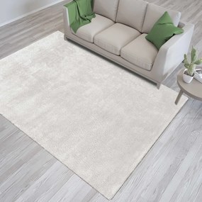 Кремав килим с по-висок косъм Широчина: 80 см | Дължина: 150 см