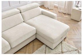 Кремав разтегателен ъглов диван (променлив) Monaco – Bobochic Paris