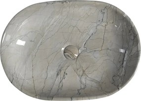 Сива керамична мивка 59x42 cm Dalma – Sapho