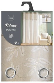 Бяло/бежово перде със смес от памук 140x240 cm Altea – douceur d'intérieur