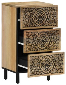358235 vidaXL Страничен шкаф 40x33x75 см манго масивно дърво