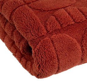 Одеяло от микроплюш в тухлен цвят 130x160 cm Mid Century – Casa Selección