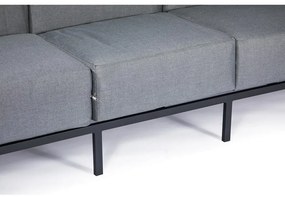 Графитно сив градински диван с три места Bellisima - Bonami Selection