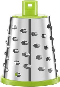 Ръчно ренде с 3 сменяеми приставки Kinghoff KH 1960, Неръждаема стомана, Бял/Зелен