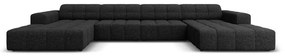Антрацитен ъглов диван (U-образен) Chicago - Cosmopolitan Design