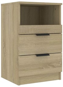811238 vidaXL Нощно шкафче, дъб сонома, инженерно дърво