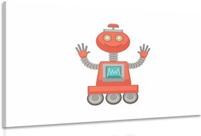 Картина на платно – С мотив на робот в червено