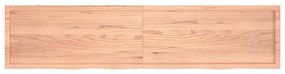 3156404 vidaXL Плот за маса светлокафяв 220x50x(2-6) см обработен масивен дъб