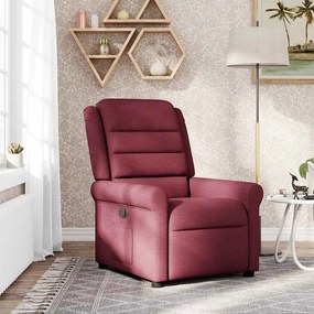 4015639 vidaXL Стол реклайнер, виненочервен, текстил