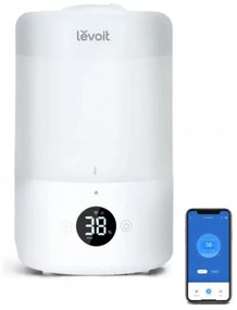 Ултразвуков овлажнител за въздух Levoit Dual 200S, Smart, 27 м2, 24W, 3 Л, Дигитален контрол, Тиха работа, Бял