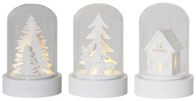 Комплект от 3 LED светлинни декорации, височина 8,5 см Kupol - Star Trading