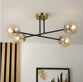 Brilagi - Плафонен полилей MALIVA 4xE14/15W/230V златен