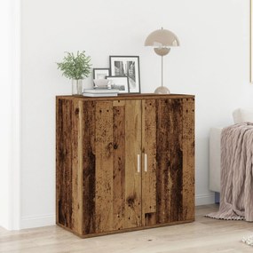 страничен шкаф Sonata H от старо дърво 79x38x80 см от инженерна дървесина