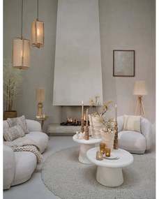 Бяла кръгла масичка за кафе ø 70 cm Kulona – Light &amp; Living