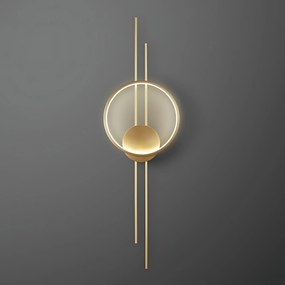 СТЕННА ЛАМПА LED APP1781-W BRUSH GOLD