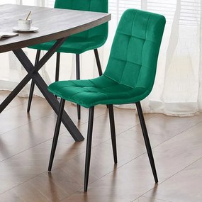 Кухненски стол Mona-Зелено (4) парчета