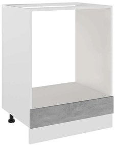 802501 vidaXL Шкаф за фурна "Рига", бетонно сив, 60x46x81,5 см, инженерно дърво