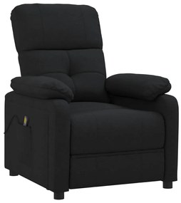 348289 vidaXL Масажен стол, черен, текстил