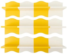 Жълт/бял детски рафт 80 cm Bubbi – Bloomingville Mini