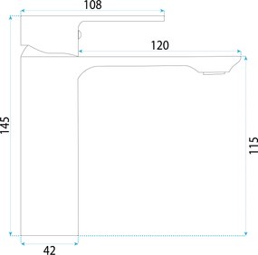 Смесител за мивка Rea Drop Titan low