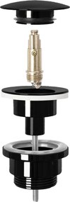Изпускателен клапан Rea BLACK METALIC