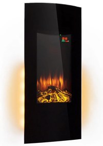 Klarstein Lamington, електрическа камина, 2000 W, LED пламък, нагревател за въздух, таймер, осветление