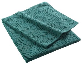 Зелена памучна хавлиена кърпа от тери 90x150 cm Madeira – douceur d'intérieur