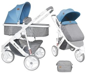 Бебешка количка 2в1 CALIBRA 3 Lorelli - Grey&Blue