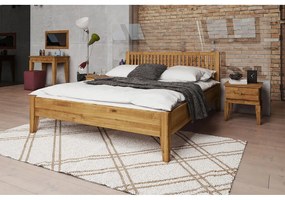Дъбово двойно легло 160x200 cm Odys - The Beds