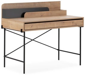 Работна маса от масивен дъб 60x113 cm Lila – Marckeric