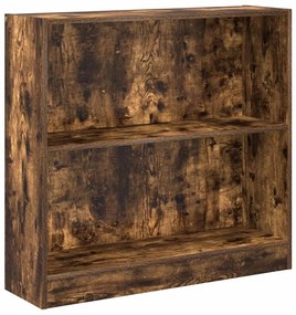 857830 vidaXL Библиотека, опушен дъб, 80x24x76 см, инженерно дърво