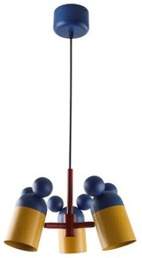 Синьо детско осветително тяло с метален абажур ø 30 cm Mouse II – GTV