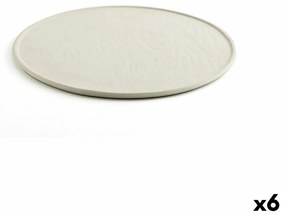 Плитка чиния Quid Керамика Бежов (Ø 33 cm) (6 броя)