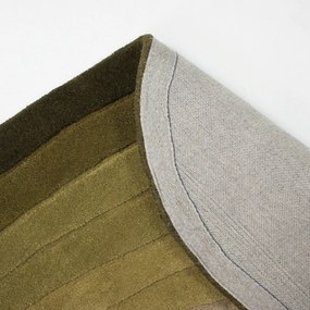 Зелен ръчно изработен вълнен килим 200x290 cm Puddle Ombre – Flair Rugs