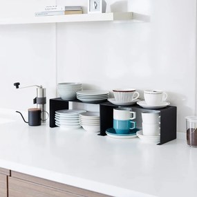 Черен метален допълнителен рафт 30,5x14 cm Tower – YAMAZAKI