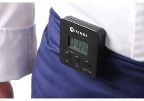 Черен цифров хронометър за готвене с магнит - Hendi